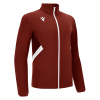 Олимпийка спортивная MACRON RAIJIN FULL LENGTH ZIP TOP CARDINAL/WHITE