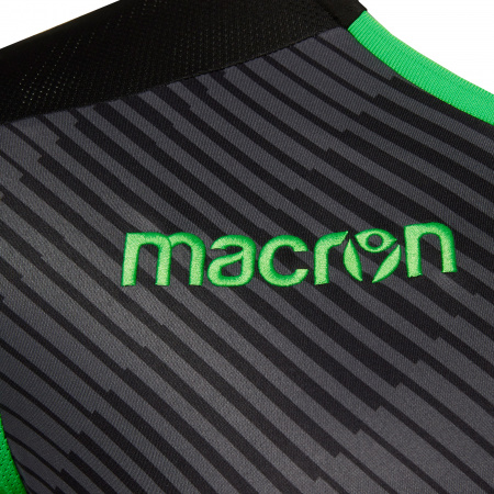 Футболка спортивная MACRON HERCULES SHIRT BLACK/NEON GREEN