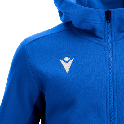 Олимпийка спортивная MACRON TRUMPET FULL ZIP HOODED SWEATSHIRT ROYAL BLUE/DARK ROYAL BLUE