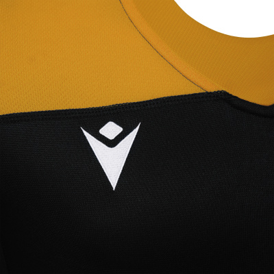 Регбийка игровая MACRON JASPER SHIRT BLACK/AMBER