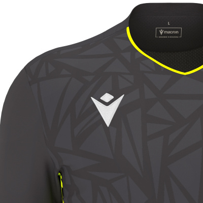 Футболка спортивная MACRON CORVUS ECO GK SHIRT ANTHRACITE/NEON YELLOW