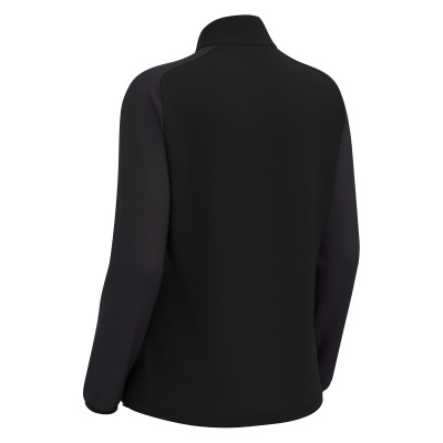 Толстовка тренировочная женская MACRON LENA TRAINING 1/4 ZIP TOP BLACK/DARK GREY