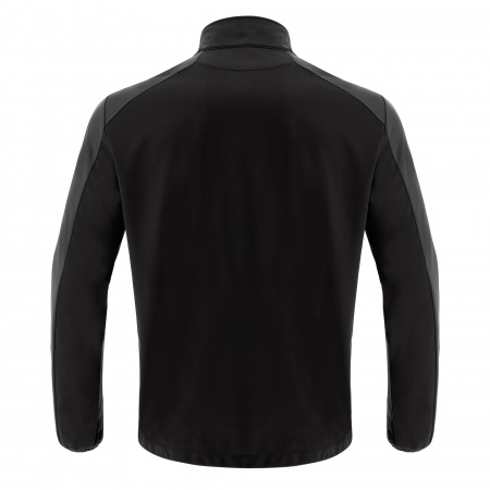 Олимпийка спортивная MACRON SETH FULL LENGTH ZIP TOP BLACK/DARK GREY