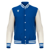 Куртка спортивная MACRON FIDDLE VARSITY COLLEGE JACKET ROYAL BLUE/OFFWHITE