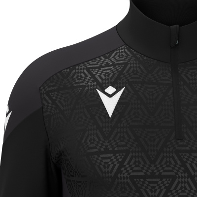 Толстовка тренировочная MACRON ANDUIN TRAINING 1/4 ZIP TOP BLACK/DARK GREY