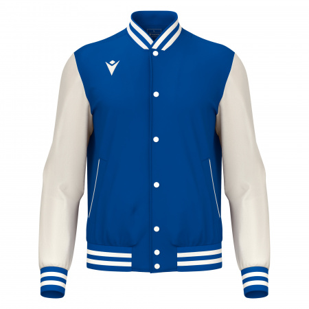 Куртка спортивная MACRON FIDDLE VARSITY COLLEGE JACKET ROYAL BLUE/OFFWHITE