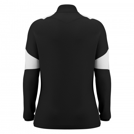 Толстовка тренировочная женская MACRON CHANTICO TRAINING 1/4 ZIP TOP BLACK/WHITE