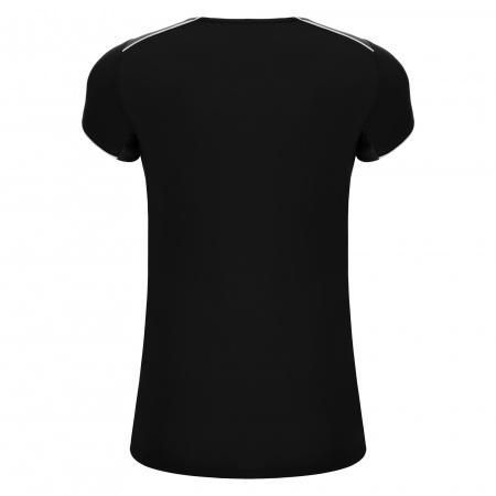 Футболка спортивная женская MACRON STEEL ECO SHIRT BLACK/DARK GREY/WHITE