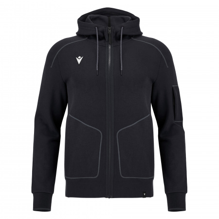 Толстовка MACRON SKIROS ICON FULL LENGHT ZIP HOODED SWEATSHIRT BLACK