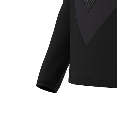 Толстовка тренировочная MACRON YARUGA TRAINING 1/4 ZIP TOP BLACK/DARK GREY