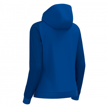 Олимпийка парадная женская MACRON ATLAS HOODY FULL LENGTH ZIP TOP ROYAL BLUE/DARK ROYAL BLUE