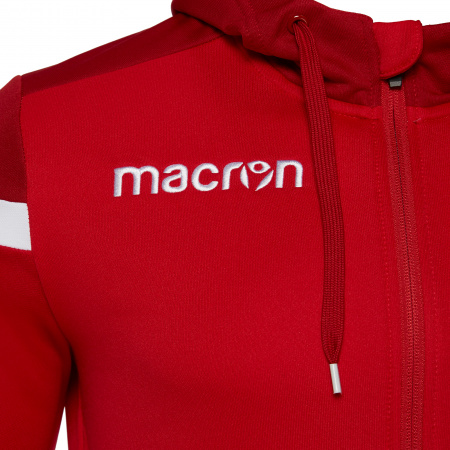 Олимпийка парадная MACRON EADESY HOODY RED/WHITE