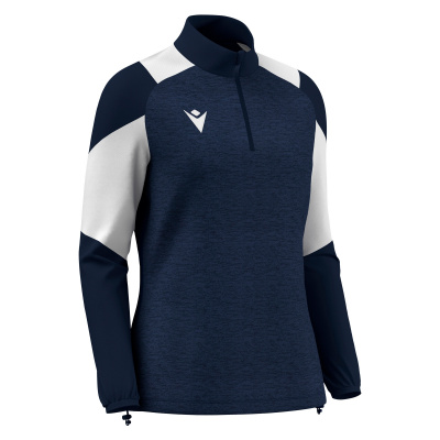 Толстовка тренировочная женская MACRON CHANTICO TRAINING 1/4 ZIP TOP NAVY/WHITE