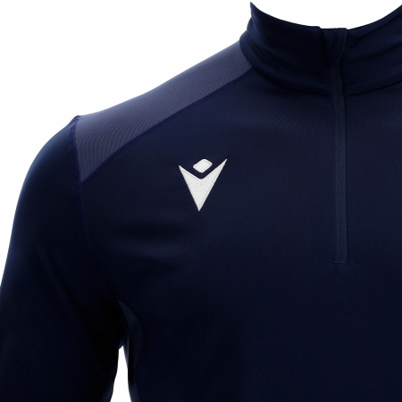 Толстовка тренировочная MACRON IOLITE TRAINING 1/4 ZIP TOP NAVY/LIGHT NAVY