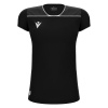 Футболка спортивная женская MACRON STEEL ECO SHIRT BLACK/DARK GREY/WHITE