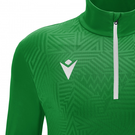 Толстовка тренировочная MACRON FRASER TRAINING 1/4 ZIP TOP GREEN/WHITE