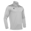 Толстовка тренировочная MACRON TAGUS 1/4 ZIP TOP SILVER/ANTHRACITE