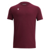 Футболка спортивная х/б MACRON NEVEL T-SHIRT CARDINAL/DARK CARDINAL