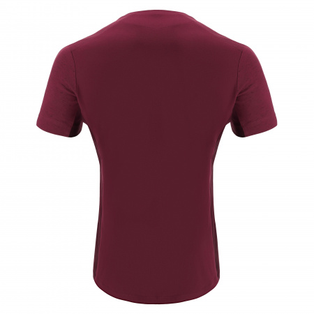 Футболка спортивная х/б MACRON NEVEL T-SHIRT CARDINAL/DARK CARDINAL