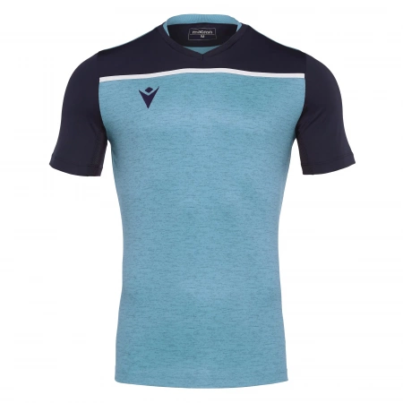 Футболка спортивная MACRON DENEB SHIRT COLUMBIA/NAVY/WHITE