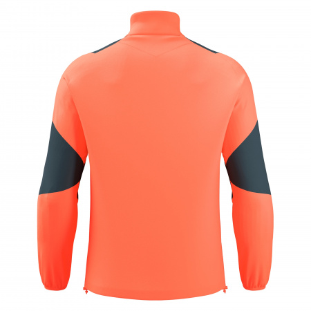 Толстовка тренировочная MACRON CUZCO TRAINING 1/4 ZIP TOP NEON CORAL/ANTHRACITE