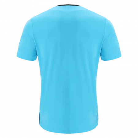 Футболка судейская проф. MACRON FRISK SHIRT NEON SKY BLUE/BLACK