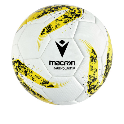 Мяч футбольный MACRON EARTHQUAKE XI FOOTBALL MATCH DAY BALL WHITE/YELLOW