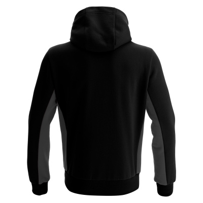 Олимпийка спортивная MACRON TRUMPET FULL ZIP HOODED SWEATSHIRT BLACK/ANTHRACITE