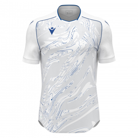Футболка спортивная MACRON ARCANE ECO SHIRT WHITE/ROYAL BLUE