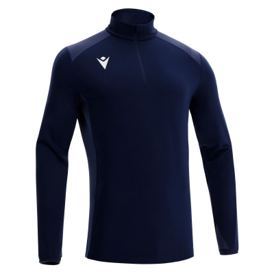 Толстовка тренировочная MACRON IOLITE TRAINING 1/4 ZIP TOP NAVY/LIGHT NAVY