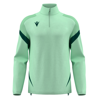 Толстовка тренировочная HOLLOW TRAINING 1/4 ZIP TOP MINT/ BOTTLE GREEN