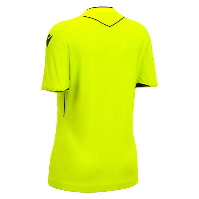 Футболка судейская проф. женская MACRON TESS ECO SHIRT SS NEON YELLOW/BLACK