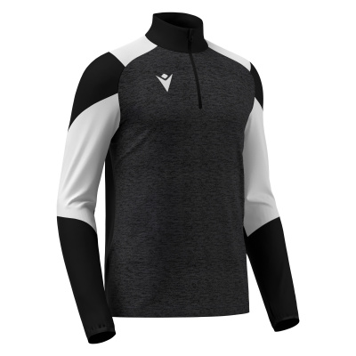 Толстовка тренировочная MACRON IZEL TRAINING 1/4 ZIP TOP BLACK/WHITE