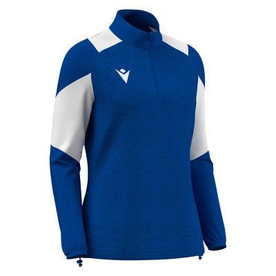 Толстовка тренировочная женская MACRON CHANTICO TRAINING 1/4 ZIP TOP ROYAL BLUE/WHITE