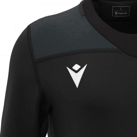 Регбийка игровая MACRON PERIDOT SHIRT BLACK/DARK GREY