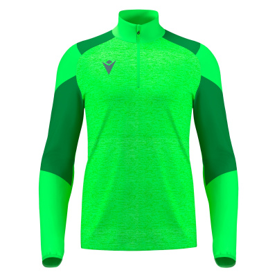 Толстовка тренировочная MACRON IZEL TRAINING 1/4 ZIP TOP NEON GREEN/GREEN