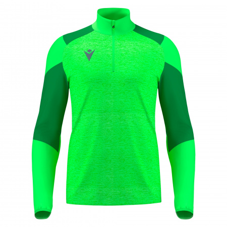 Толстовка тренировочная MACRON IZEL TRAINING 1/4 ZIP TOP NEON GREEN/GREEN
