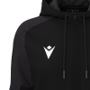 Олимпийка парадная женская MACRON ATLAS HOODY FULL LENGTH ZIP TOP BLACK/DARK GREY