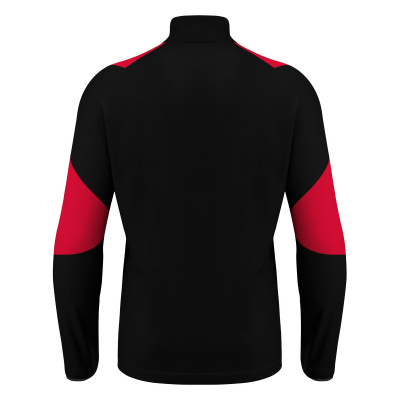 Толстовка тренировочная MACRON IZEL TRAINING 1/4 ZIP TOP BLACK/RED