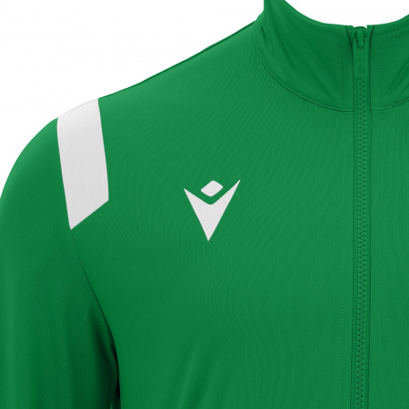Олимпийка спортивная MACRON FUJIN FULL LENGTH ZIP TOP GREEN/WHITE