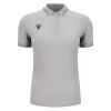 Поло спортивное женское х/б MACRON WALTZ ECO POLO GREY MELANGE