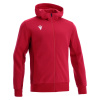 Олимпийка спортивная MACRON TRUMPET FULL ZIP HOODED SWEATSHIRT RED/DARK RED