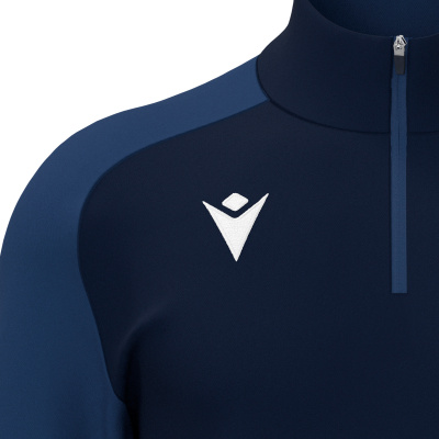 Толстовка тренировочная MACRON ISEN 1/4 ZIP TOP NAVY/LIGHT NAVY
