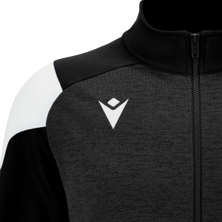 Олимпийка парадная женская MACRON VALKYRIA FULL ZIP TOP BLACK/WHITE