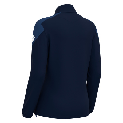 Толстовка тренировочная женская MACRON ANORA TRAINING 1/4 ZIP TOP NAVY/LIGHT NAVY