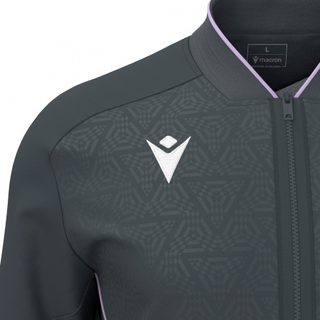 Олимпийка спортивная MACRON MORPHEUS MICROFIBER FULL LENGTH ZIP TOP ANTHRACITE/LILAC