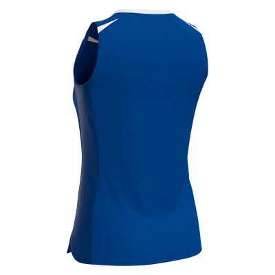 Футболка спортивная MACRON LILY ECO MATCH DAY SLEEVESLESS SHIRT ROYAL BLUE/WHITE