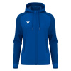 Олимпийка парадная женская MACRON ATLAS HOODY FULL LENGTH ZIP TOP ROYAL BLUE/DARK ROYAL BLUE