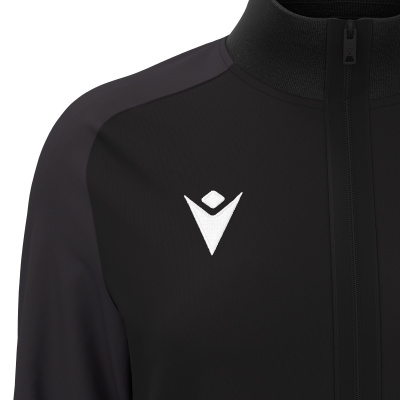 Олимпийка парадная женская MACRON RAMA FULL LENGTH ZIP TOP BLACK/DARK GREY