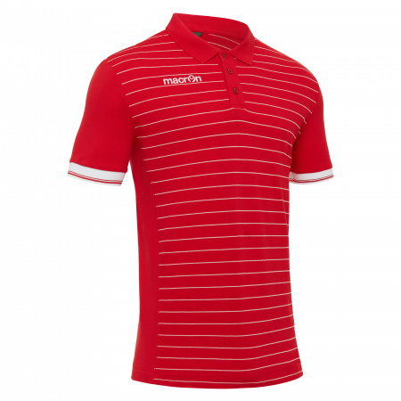 Поло парадное MACRON JUNGLE POLO RED/WHITE